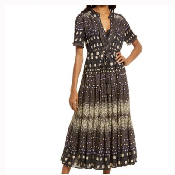 ⭐️NWT Free People Rare Feeling Pleated Maxi Dress⭐️ - Picture 2 of 11